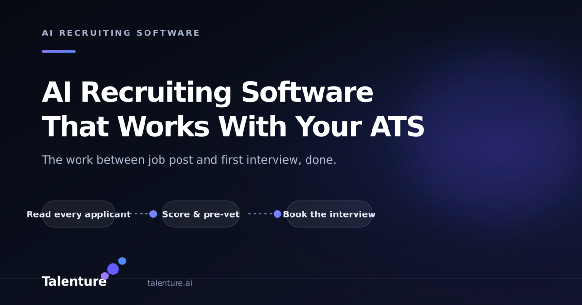 A scorecard for every job applicant, sitting on top of the ATS a company already runs logo
